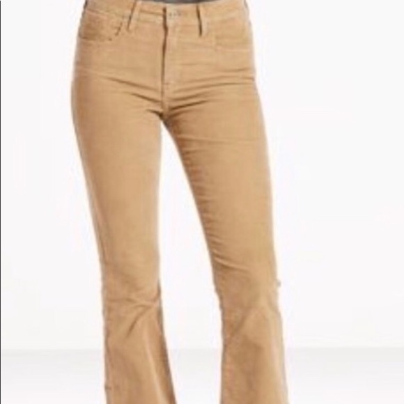 Levi's Denim - Levi’s brown corduroy high waist flare size 29/32
